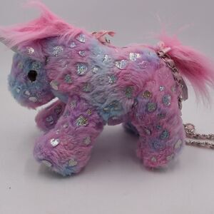 Toby Toys Unicorn Plush Bag Holo Hearts Chain Strap Plushcore Toycore Accessory